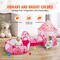 3-in-1 Kids Play Tent with Tunnel, Pop Up Playhouse for Boys & Girls